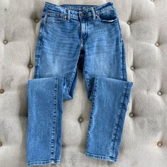American Eagle Slim Blue Jeans 30 x 34 32.5 - Picture 1 of 9